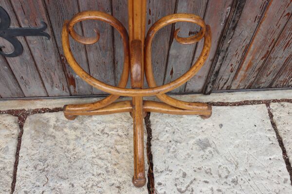 Portemanteau perroquet mural en demi style Thonet, 1900
