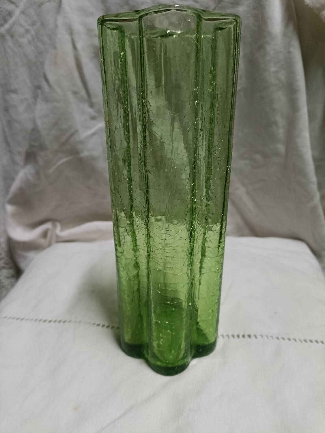 Viennese blown glass vase