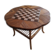 Chessboard rattan coffee table