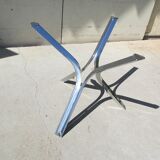 Chrome and glass table