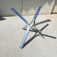 Chrome and glass table