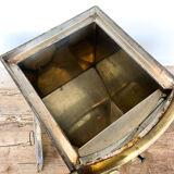 Vintage brass coffee bean dispenser store display