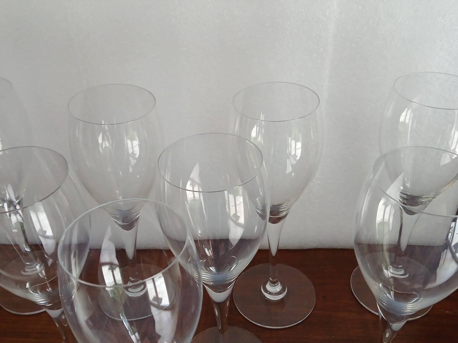 8 Baccarat water glasses signed Saint Remy model