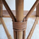 Table en rotin vintage 1960