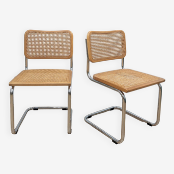 2 B32 chairs designed by Marcel Breuer