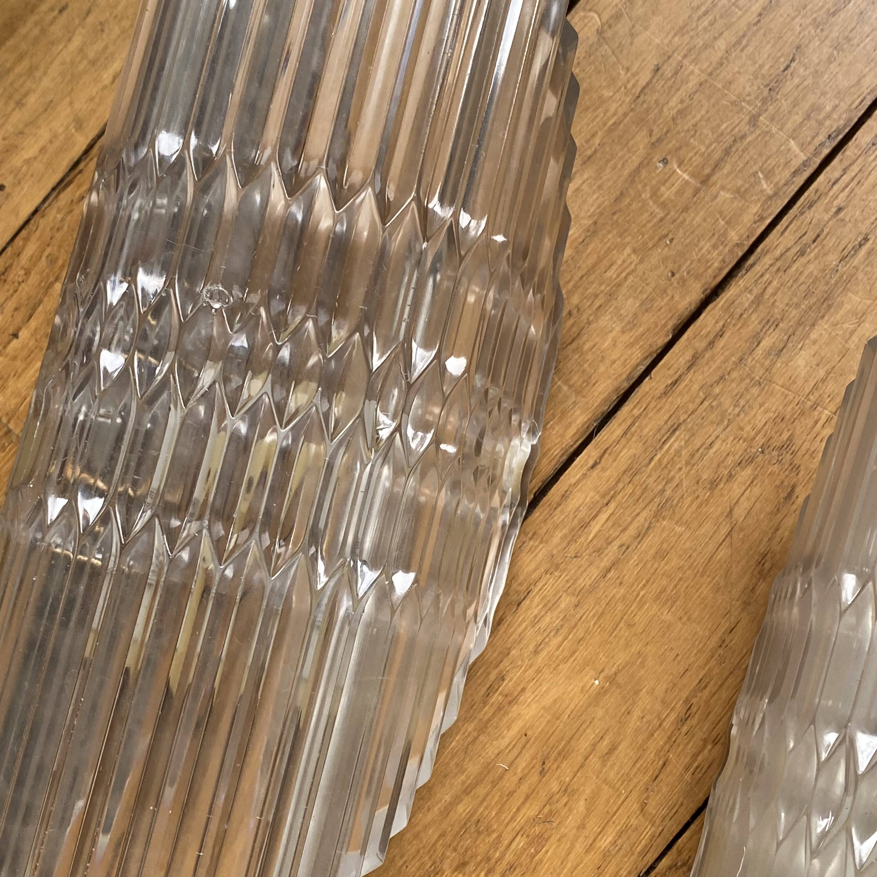 Pair of wall sconces in plexiglass