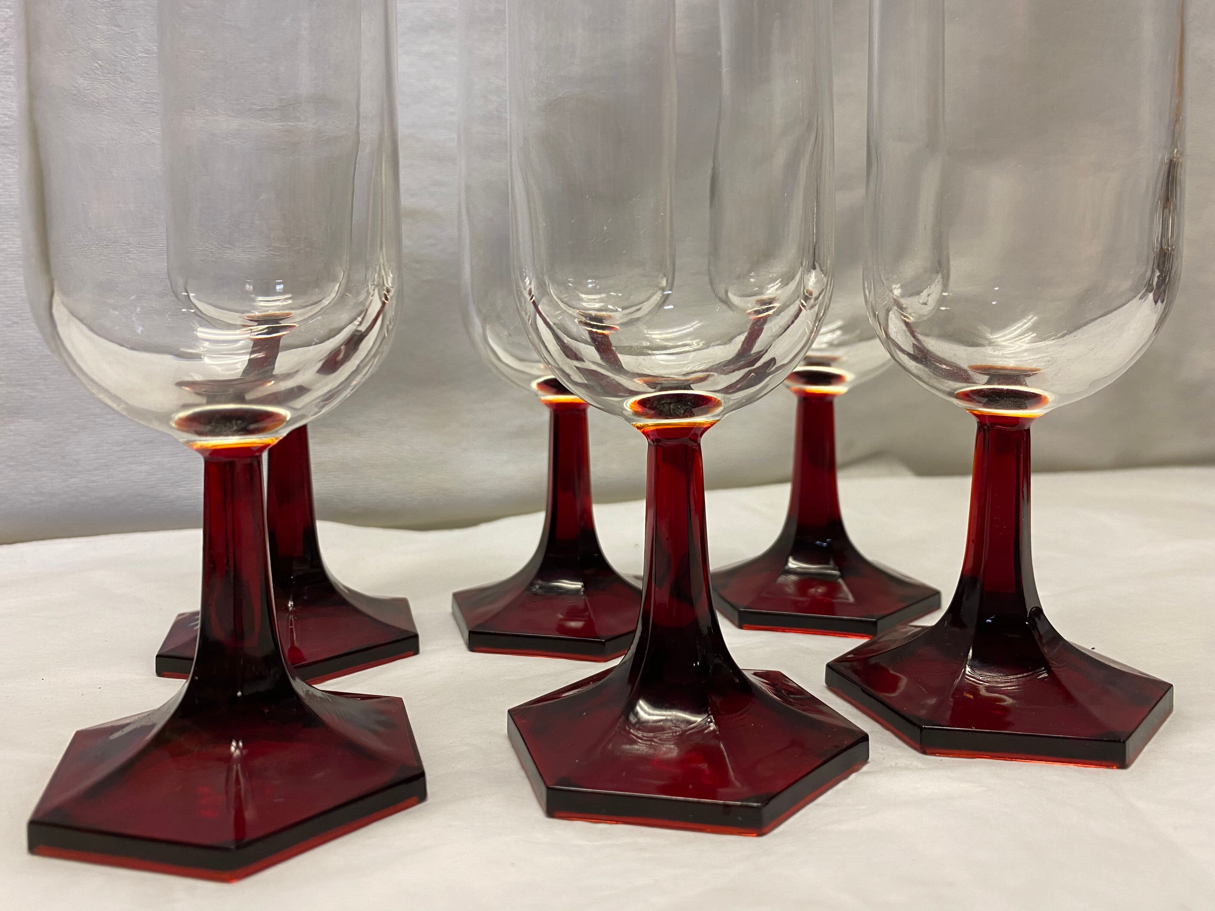 Set of 6 vintage flutes