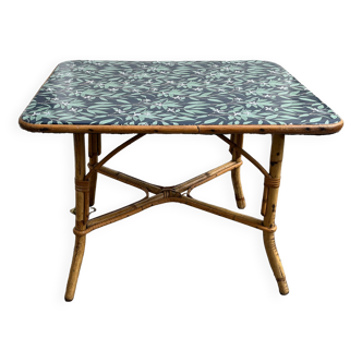 Table rotin vintage