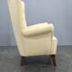 1950s Danish High Back Wing Lounge Chair Newly Reupholstered