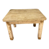 Cream lacquered wooden stool