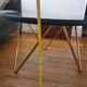 Black marble and gold metal coffee table