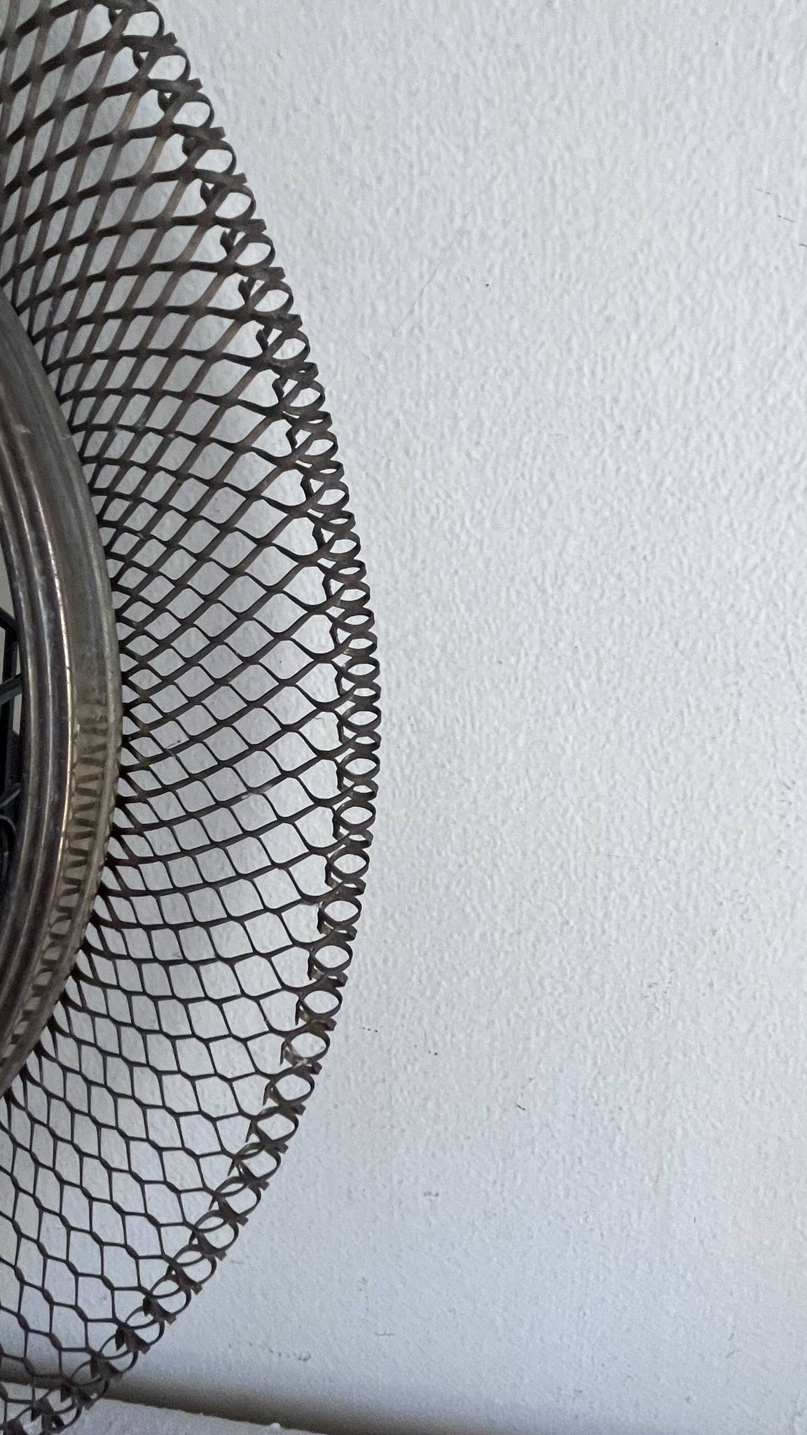 Italian sun mirror in golden mesh 1960 by Ponti