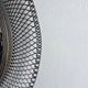 Italian sun mirror in golden mesh 1960 by Ponti