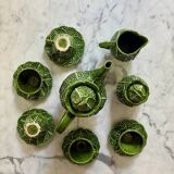 “Choux” coffee service in slip - Caldas da Rainha, Portugal - 1950/1960.