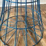 Verner Panton's blue lacquered metal diabolo-shaped coat rack