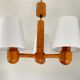 70’s Scandinavian pine wood chandelier
