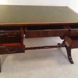 English mahogany leather desk