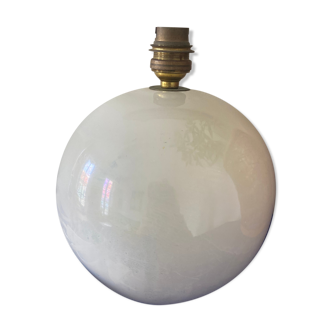 White pearlescent ball lamp foot