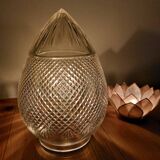 Globe conique en verre transparent