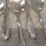 11 silver-plated ice cream scoops, goldsmith, art deco style