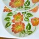 4 vintage Moulin des Loups Orchies dessert plates, Ontario model 210677