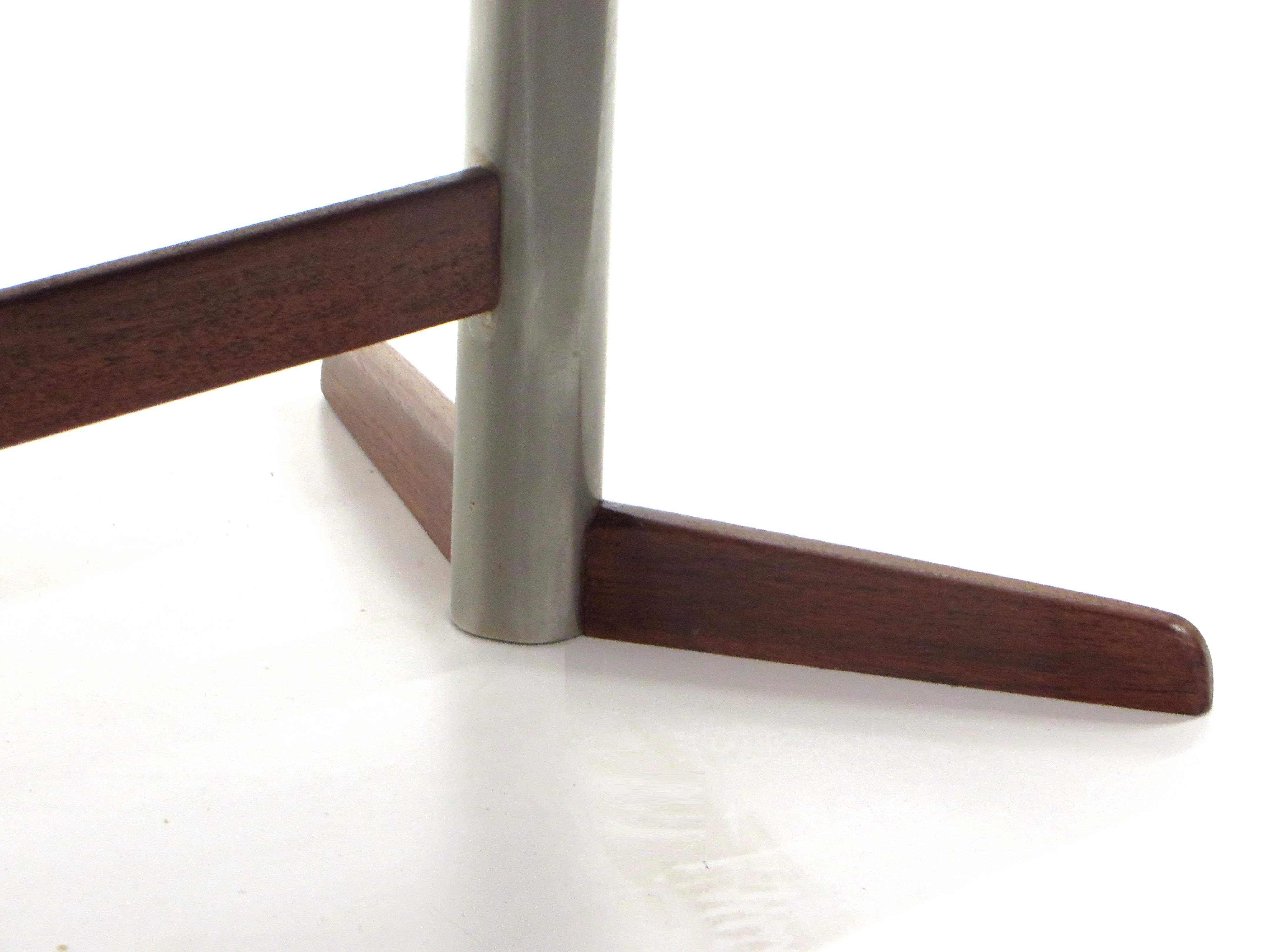 Vintage coffee table made of teak with metal made in the 60s