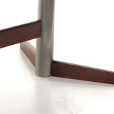 Vintage coffee table made of teak with metal made in the 60s