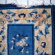 Former carpet Chinese Peking is 61cm x 112cm 1900 hand - 1C43