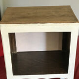 Bedside table vintage country style wood