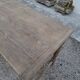 Solid oak farmhouse table fully sandblasted.