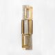 Modern Geometric Murano Glass and Brass Wall Lamp