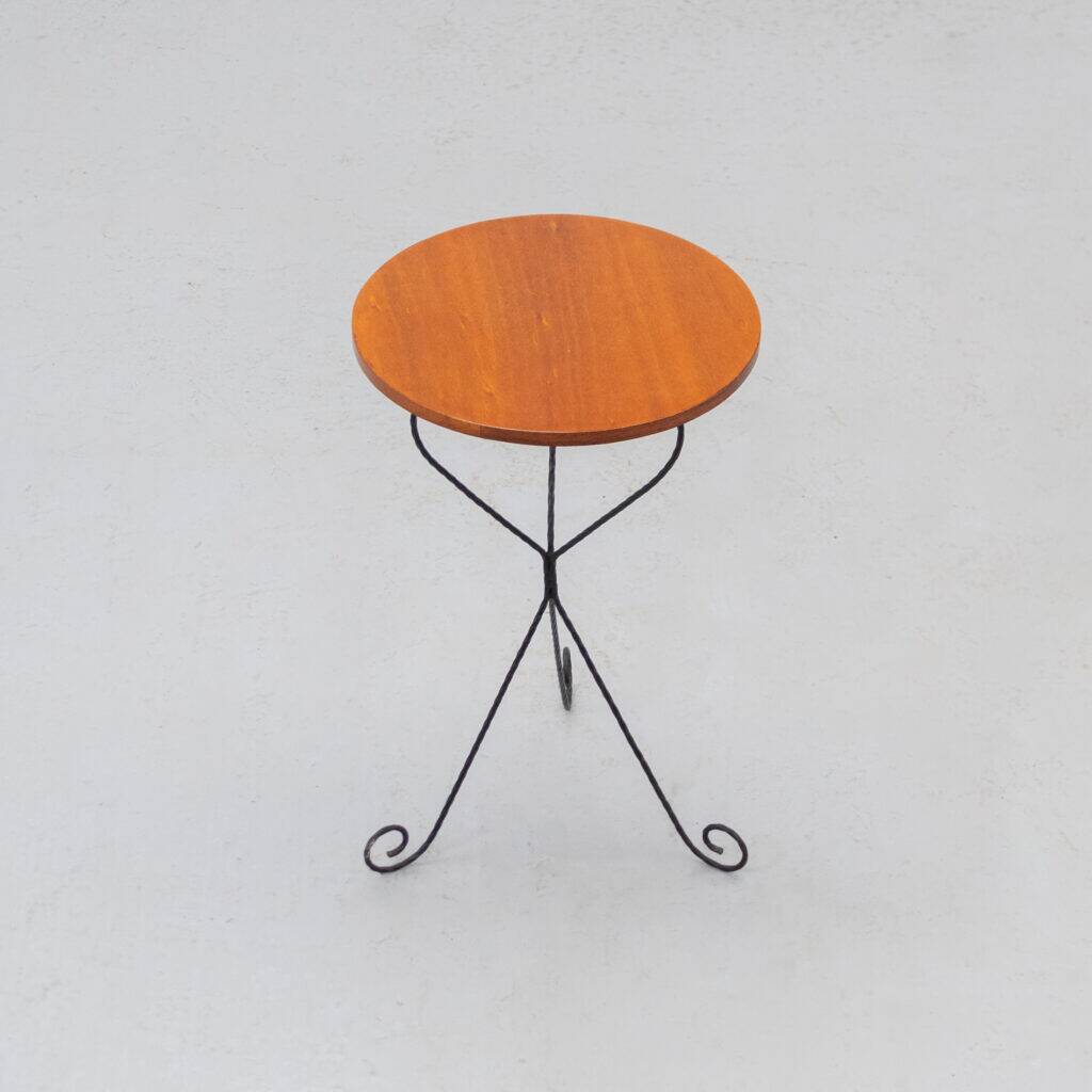 French wrought iron side table 1960s