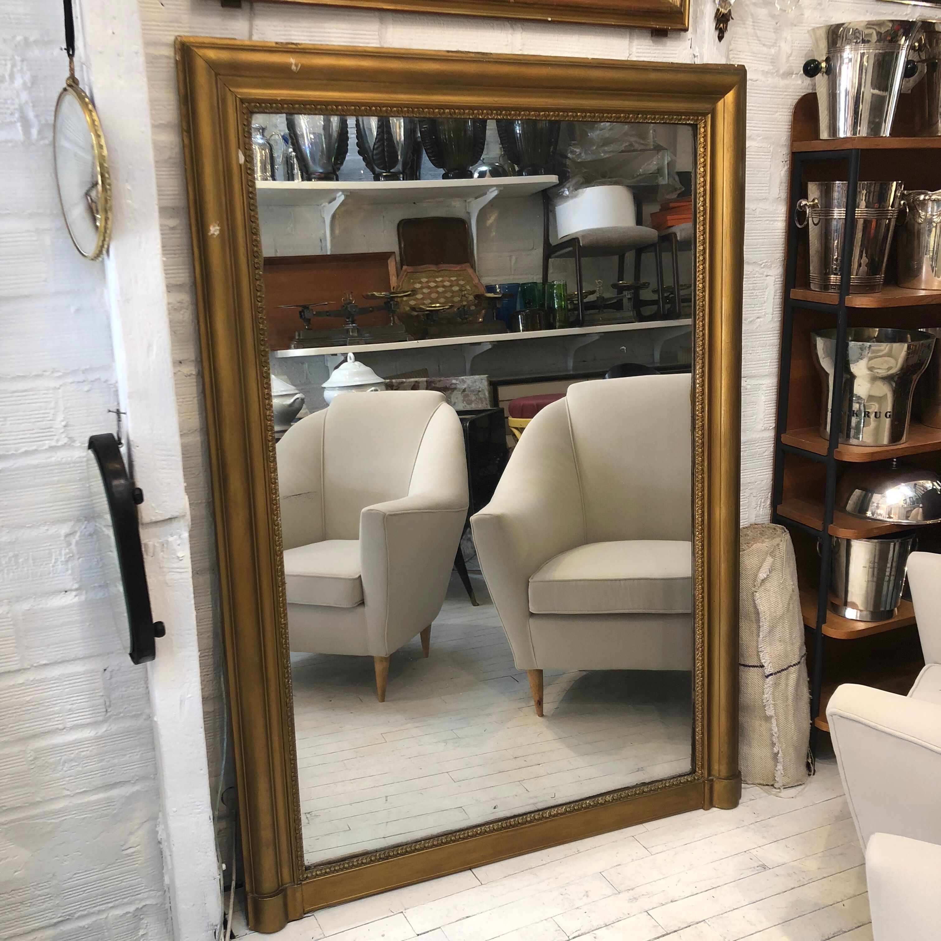 Golden mirror 106x152cm