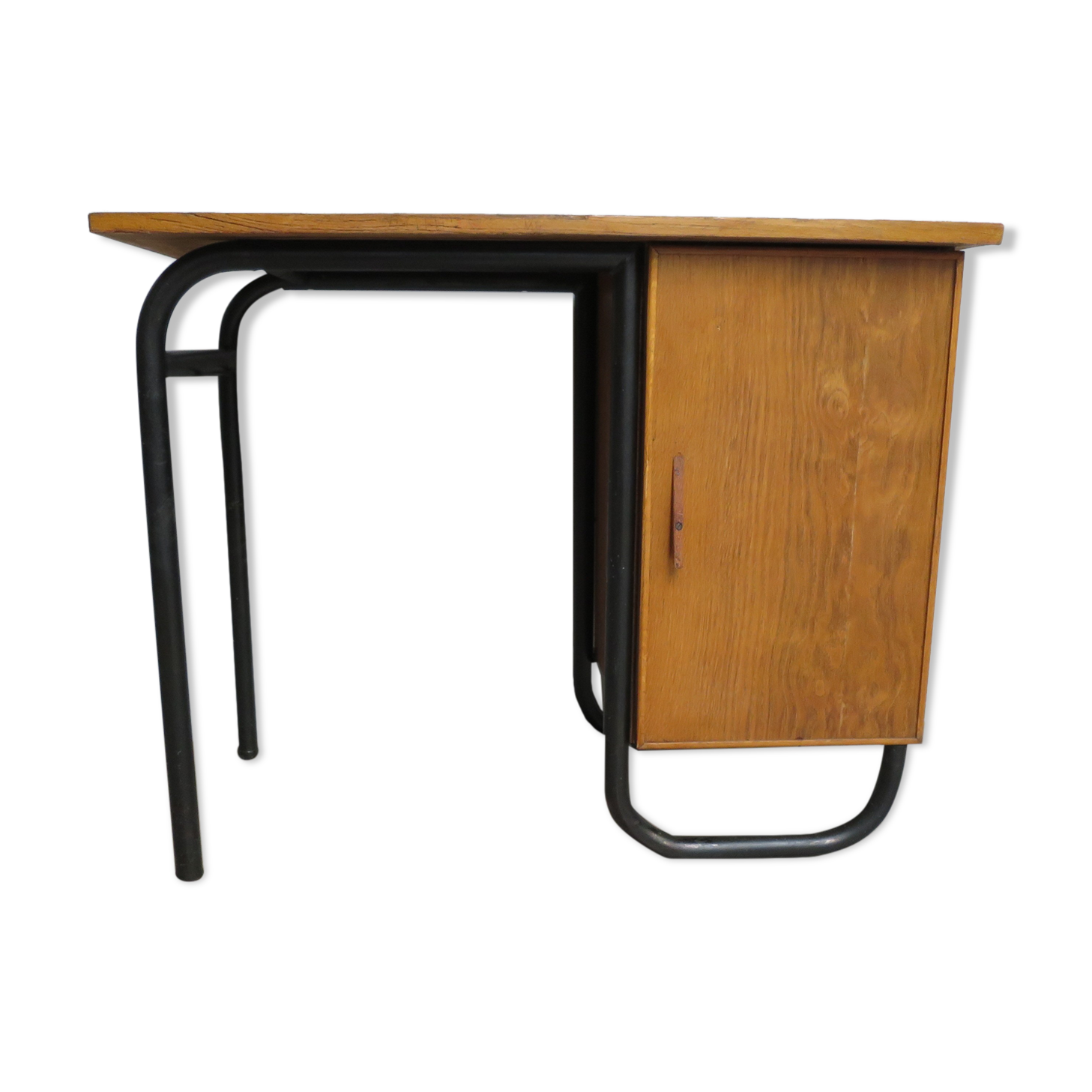 Oak and metal school office