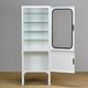 Vintage Iron And Glass Medical Cabinet, 1970s