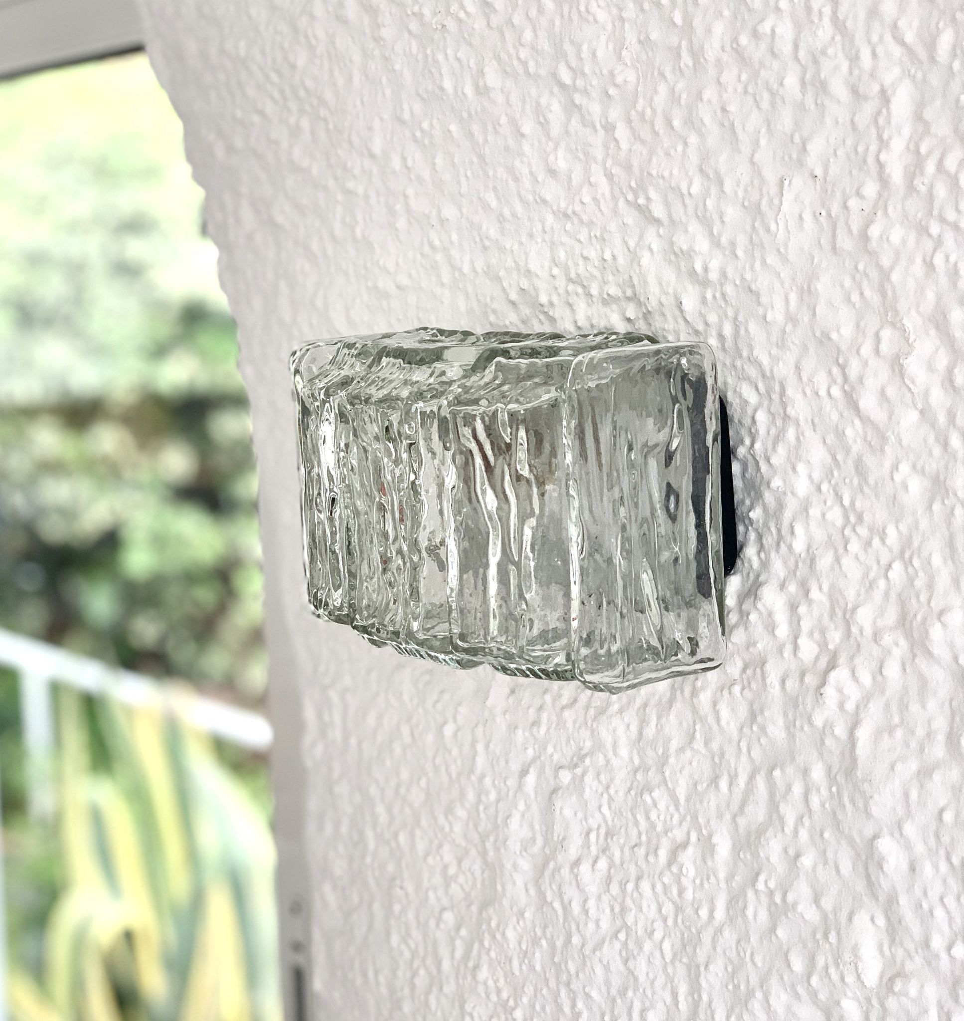Pair of Murano glass wall lamps