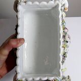 Small antique German porcelain planter Putti 19th century Meissen style