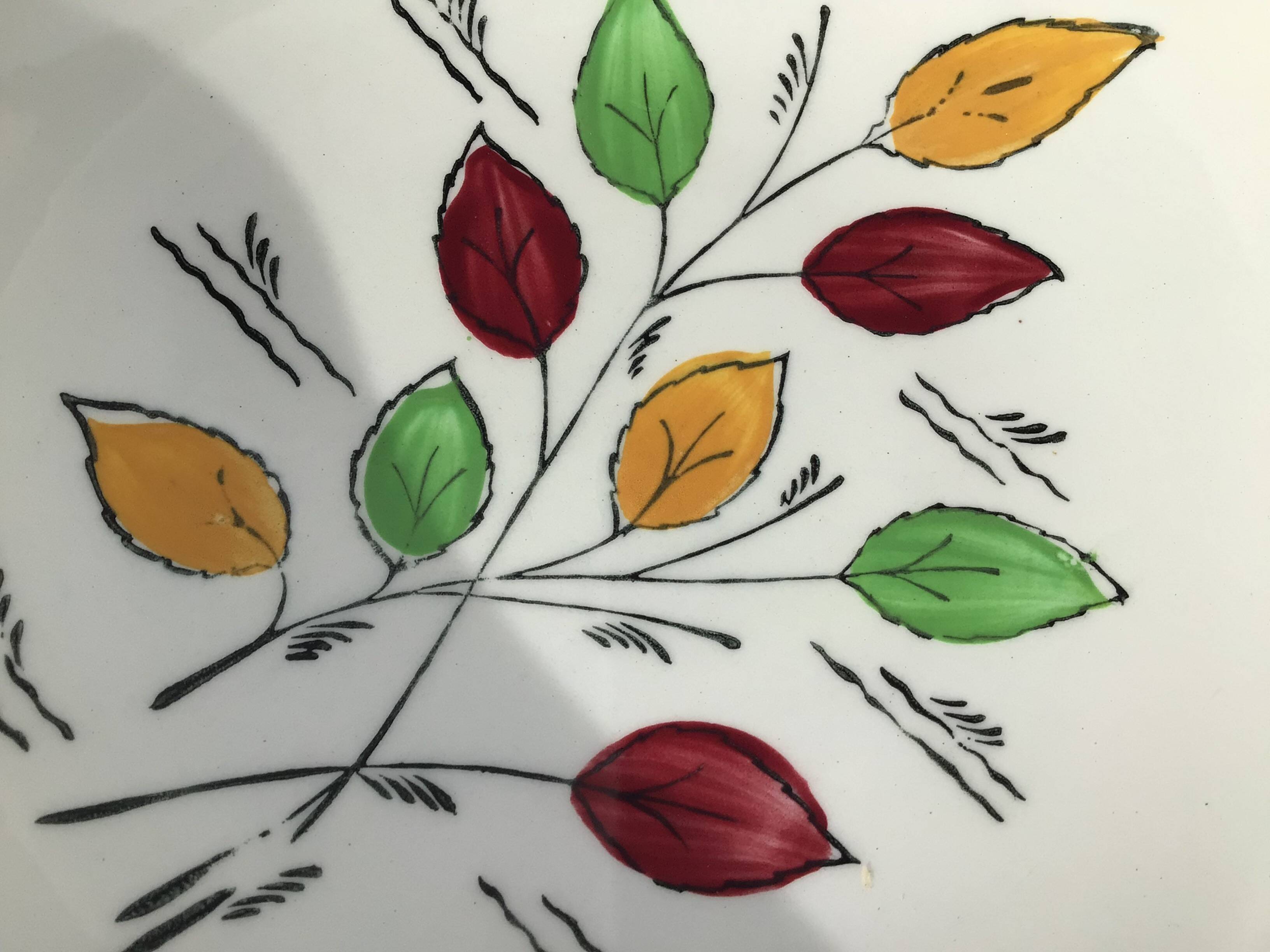 6 Gien soup plates, Gentilly model