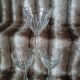 3 vintage stemmed glasses