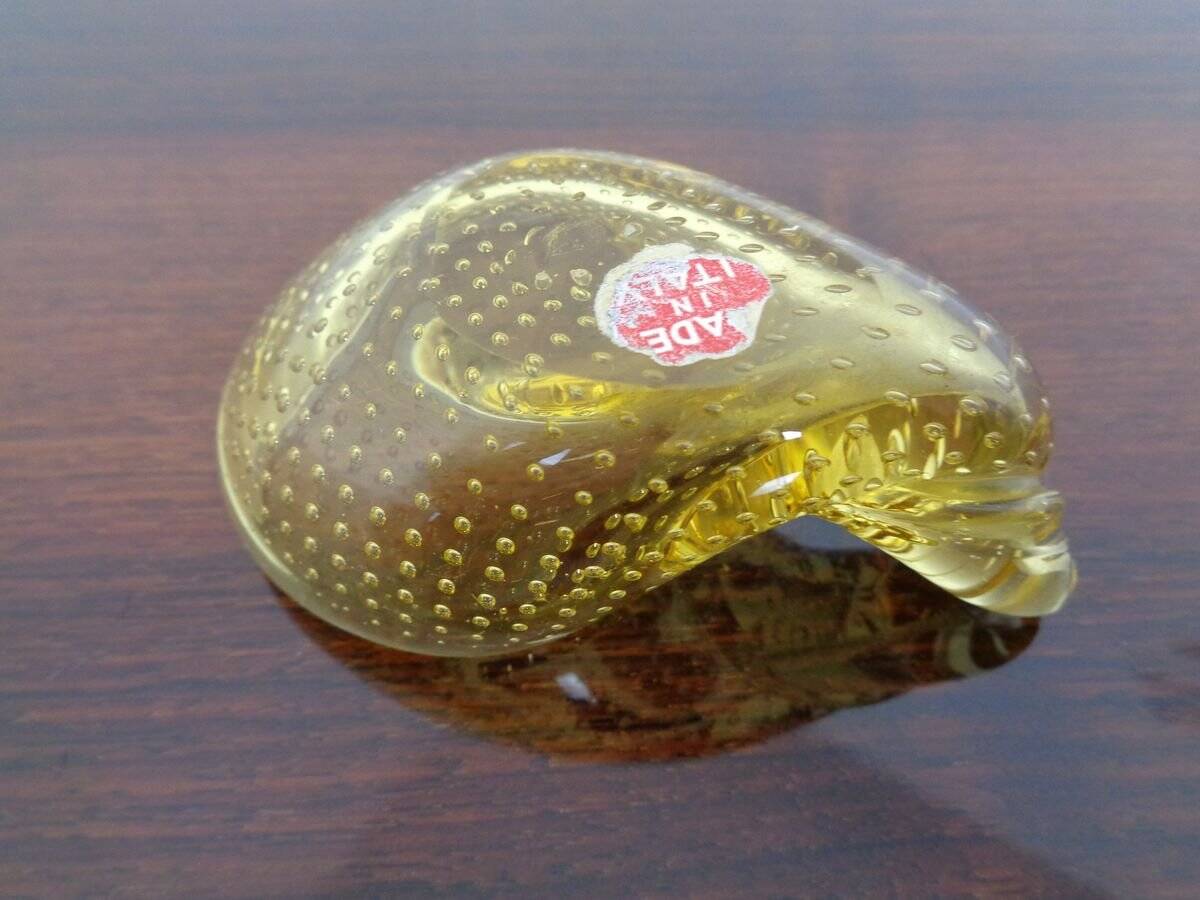 Italian Murano Glass Shell by Archimede Seguso for Murano, 1960s