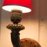 Old carved wooden sconce