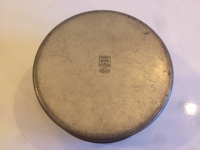Round tin box "Boutique du Manoir"
