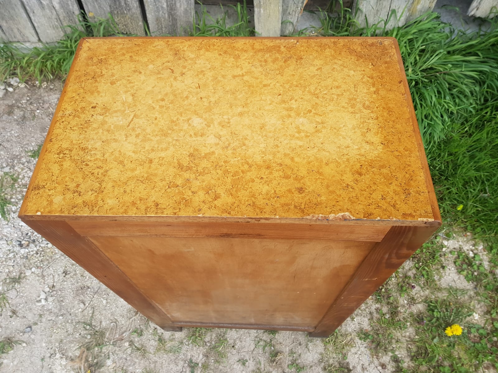 Ancient Commodity 5 Wood Drawers - Vintage 70s Alu Handles