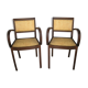 Paire de fauteuils Bridge années 50