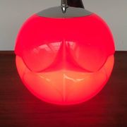 Vintage German space age glass ball pendant lamp by Peill & Putzler, 1970s.
