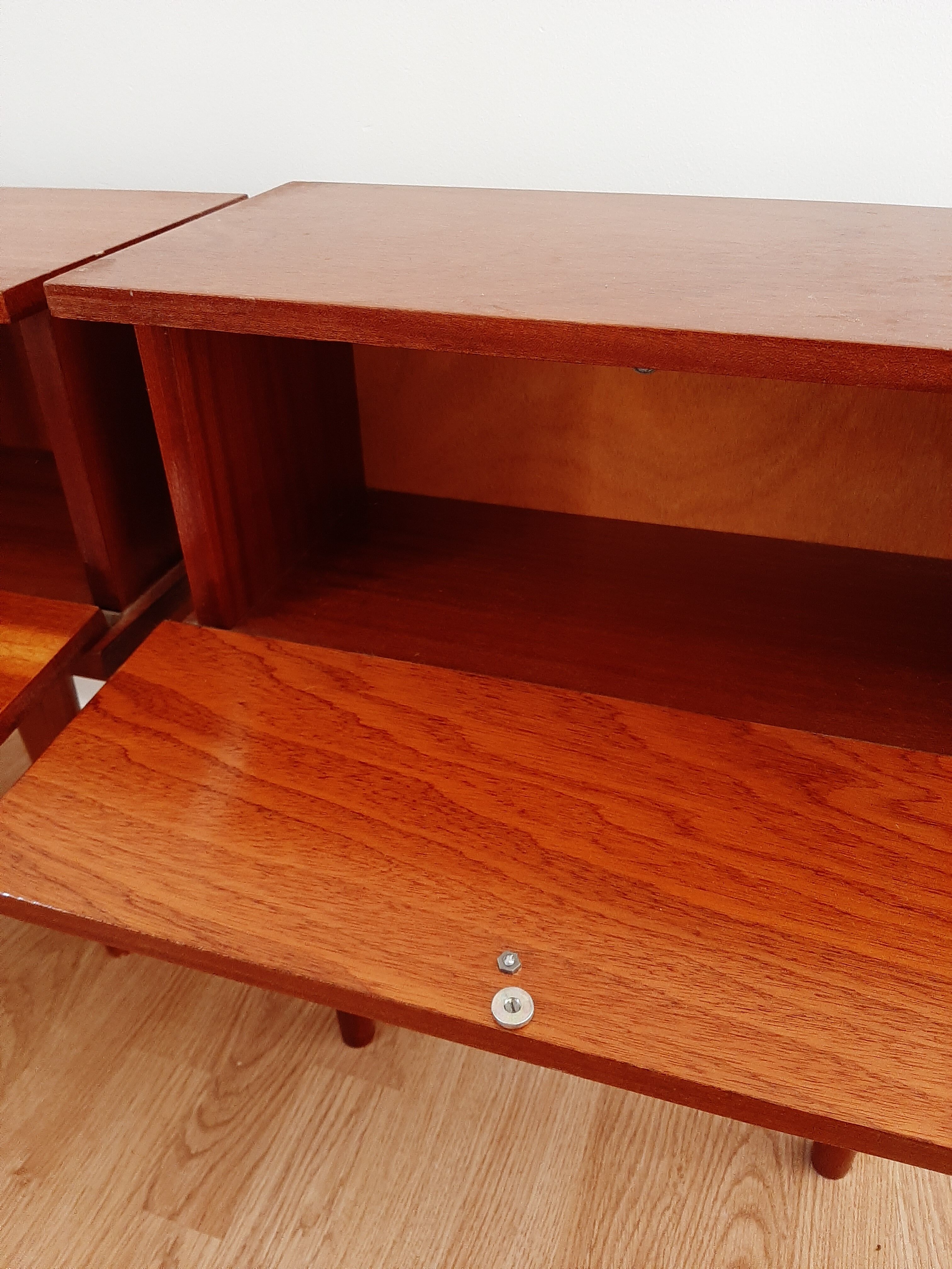 Pair of vintage bedside tables