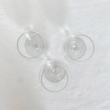 3 cognac glasses
