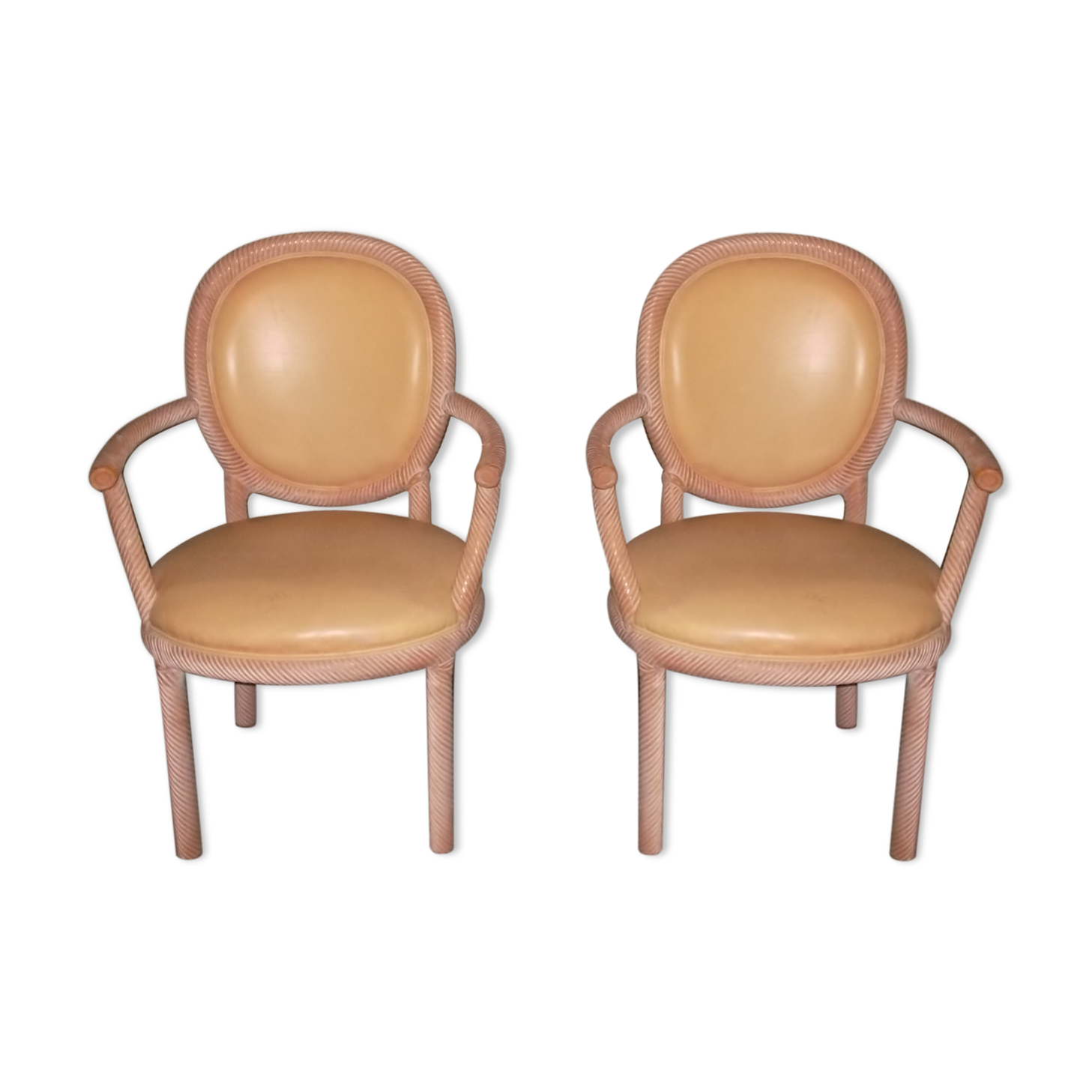 Pair of armchair style Louis XVI fantasy