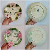 Set of 12 antique slip plates