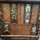 Rattan bar and vintage stools